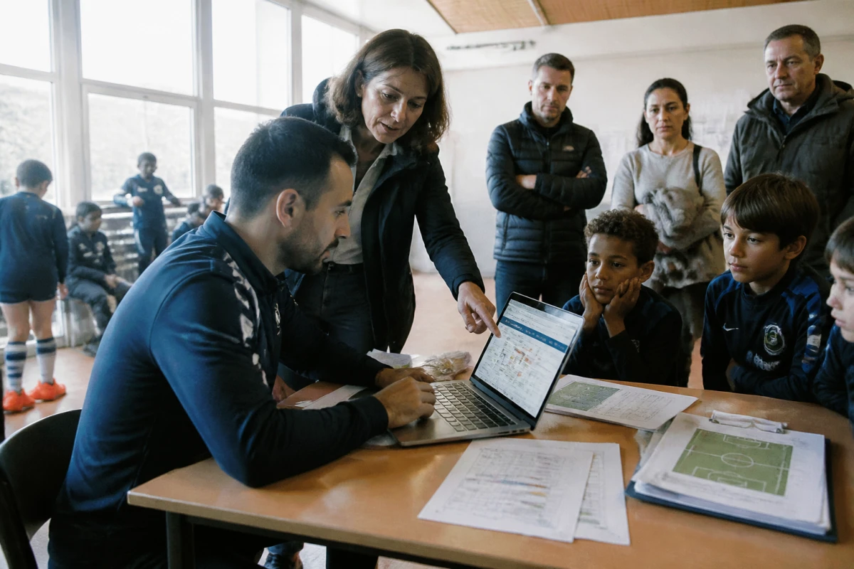 Logiciel planning entraînement club foot