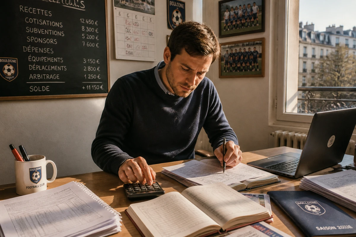 Tenir la comptabilité d'une association de football